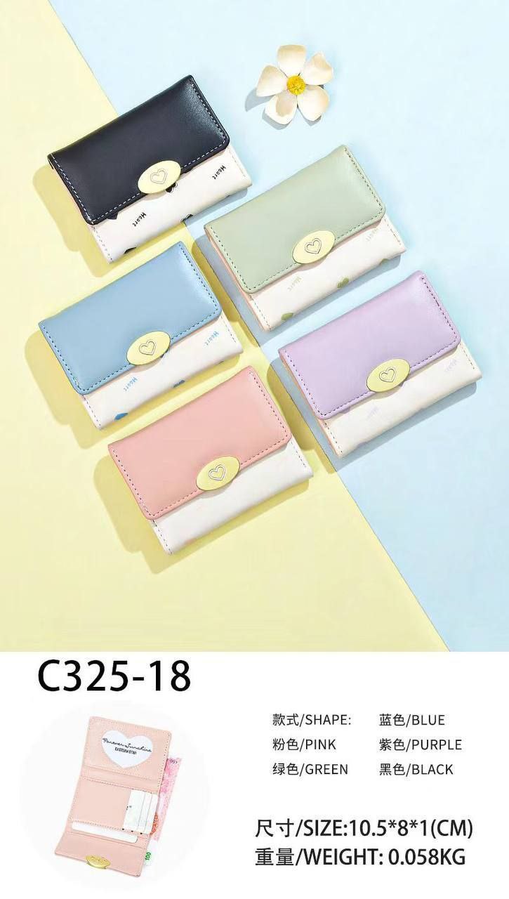 کیف پول دخترونه فانتزی(قلبی)