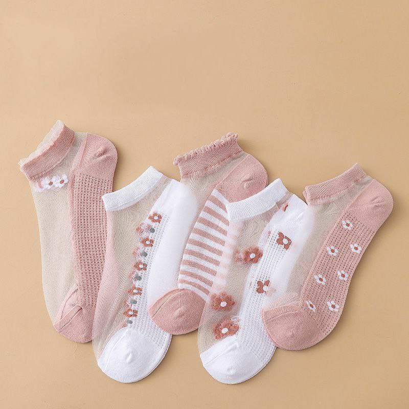 جوراب شیشه ای طرح بابونه