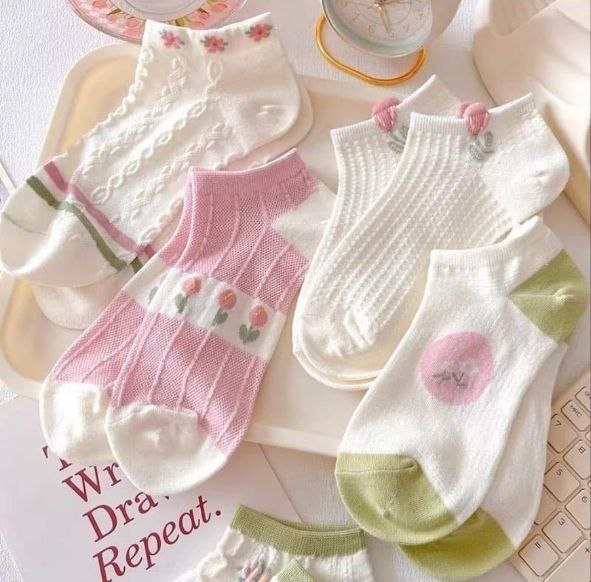 جوراب مچی گل برجسته